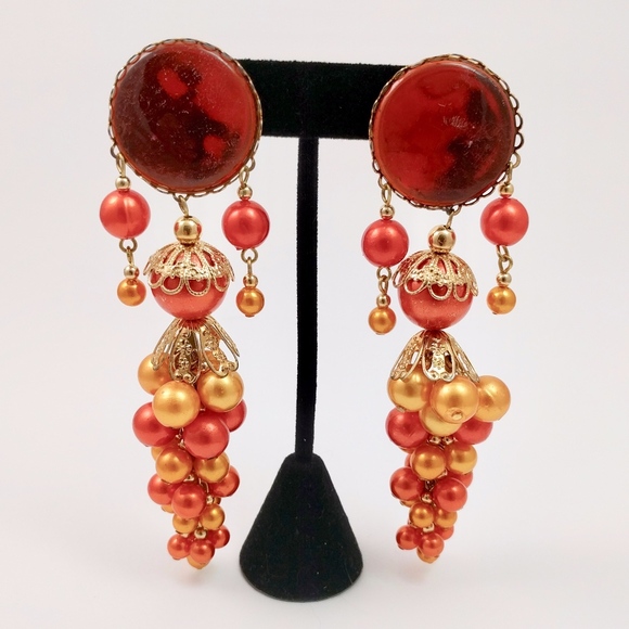 Vintage Jewelry 80s 90s Statement Door Knocker Earrings Poshmark